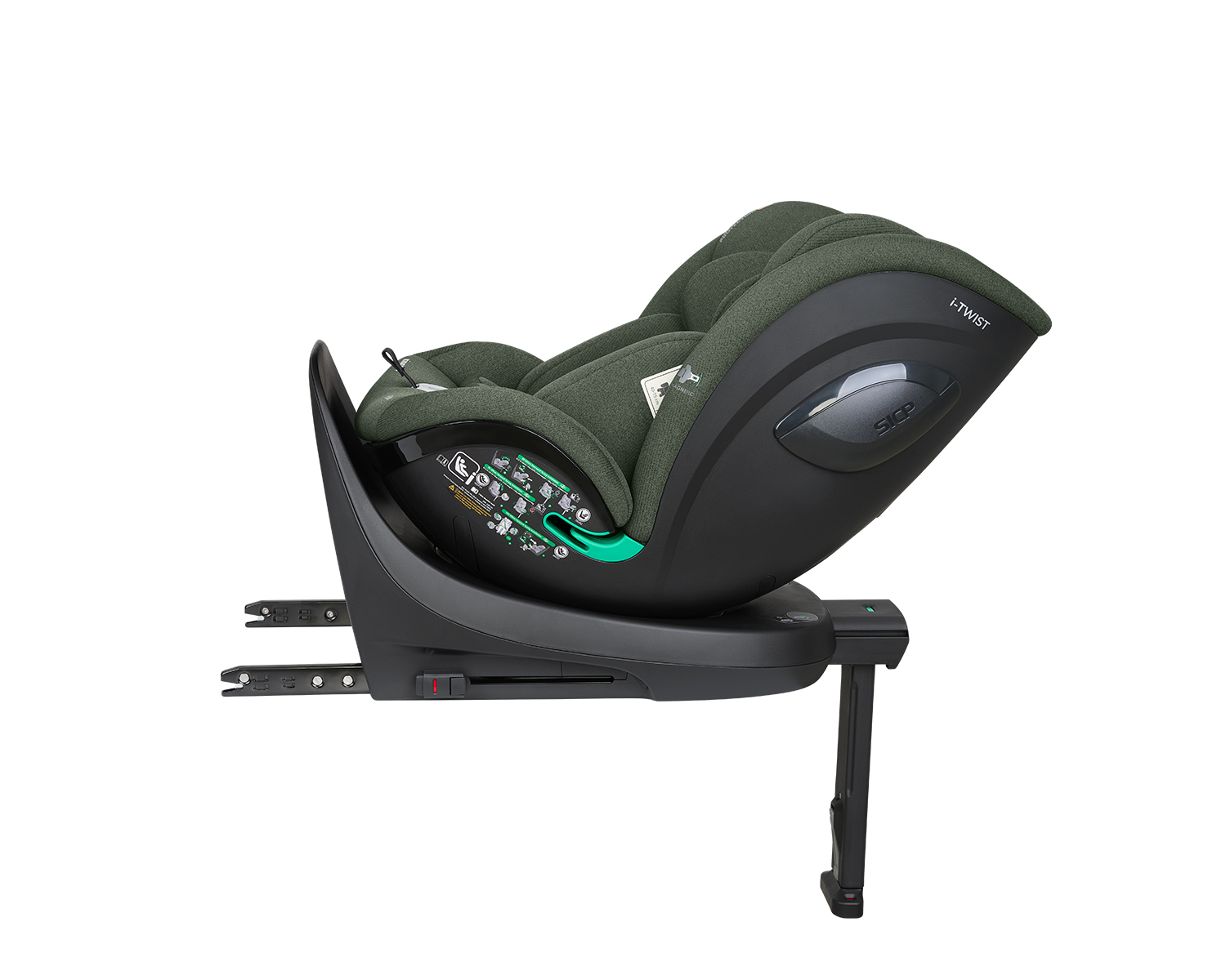 Стол за кола 40-150 см i-Twist i-SIZE Army Green