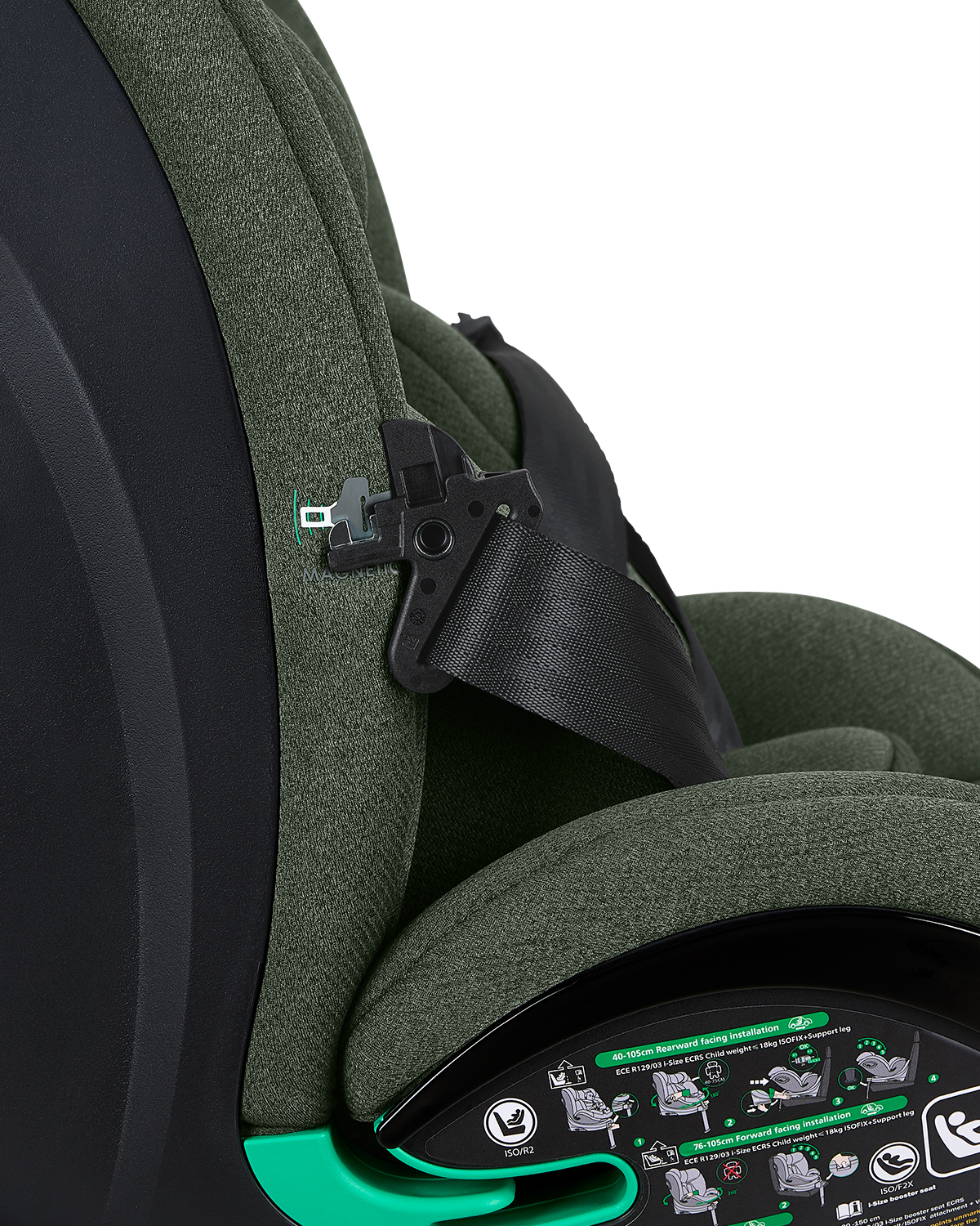 Стол за кола 40-150 см i-Twist i-SIZE Army Green