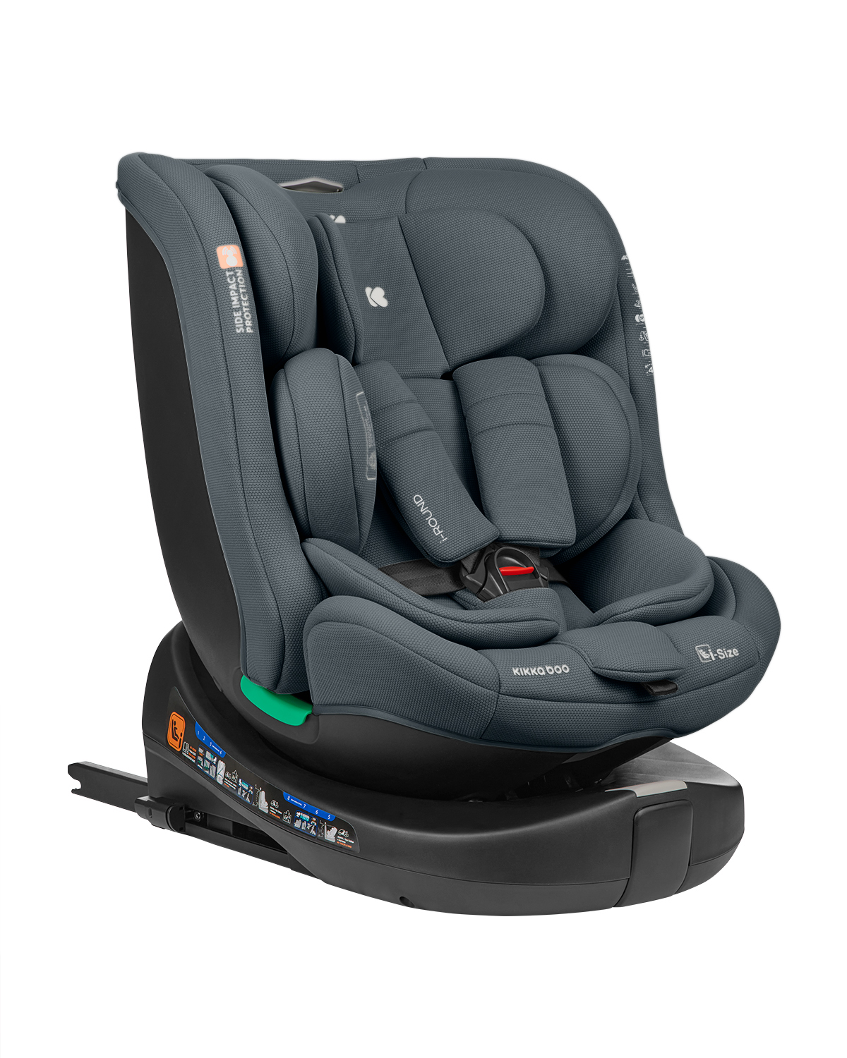 Стол за кола 40-150 см i-Round i-SIZE Dark Grey