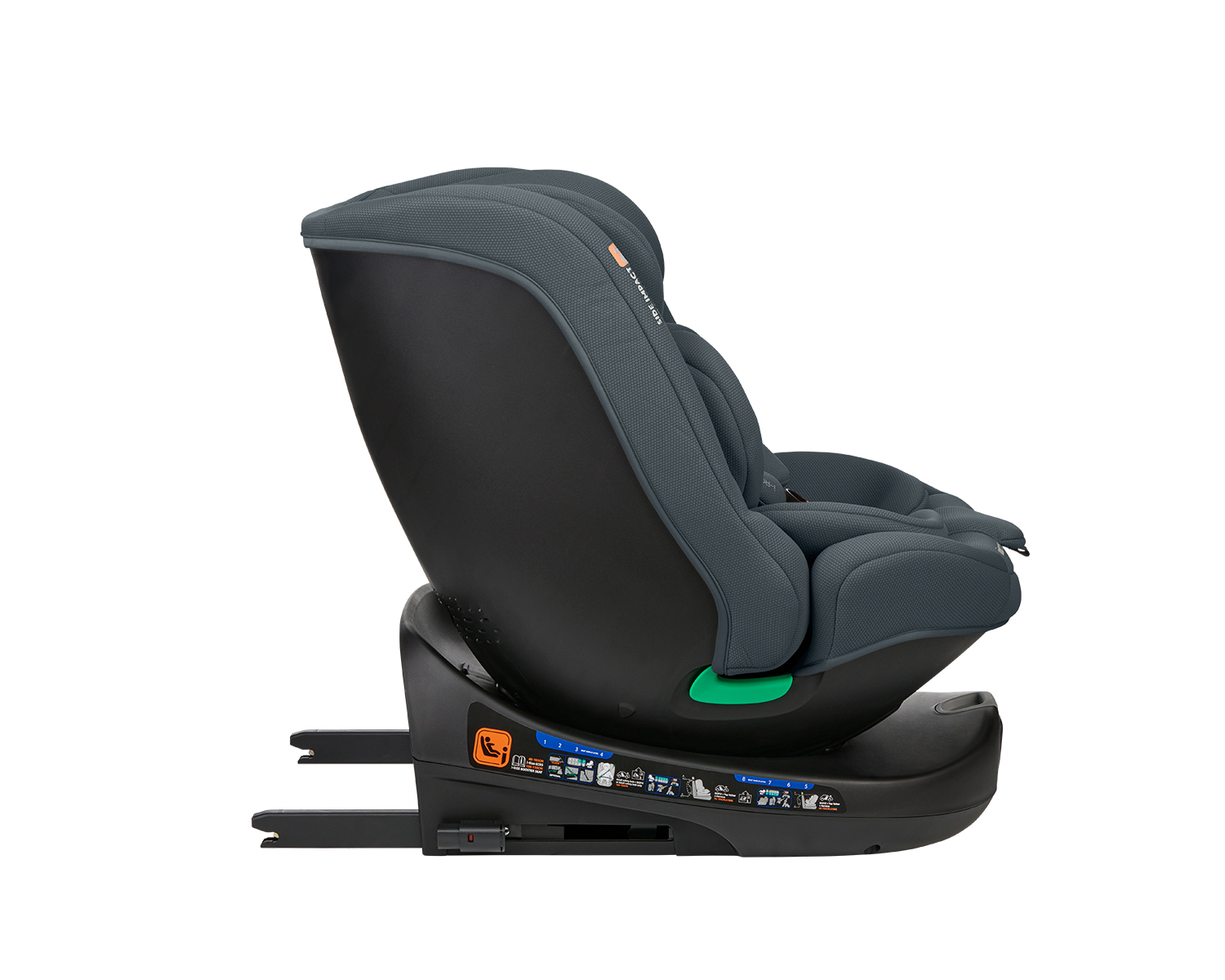 Стол за кола 40-150 см i-Round i-SIZE Dark Grey