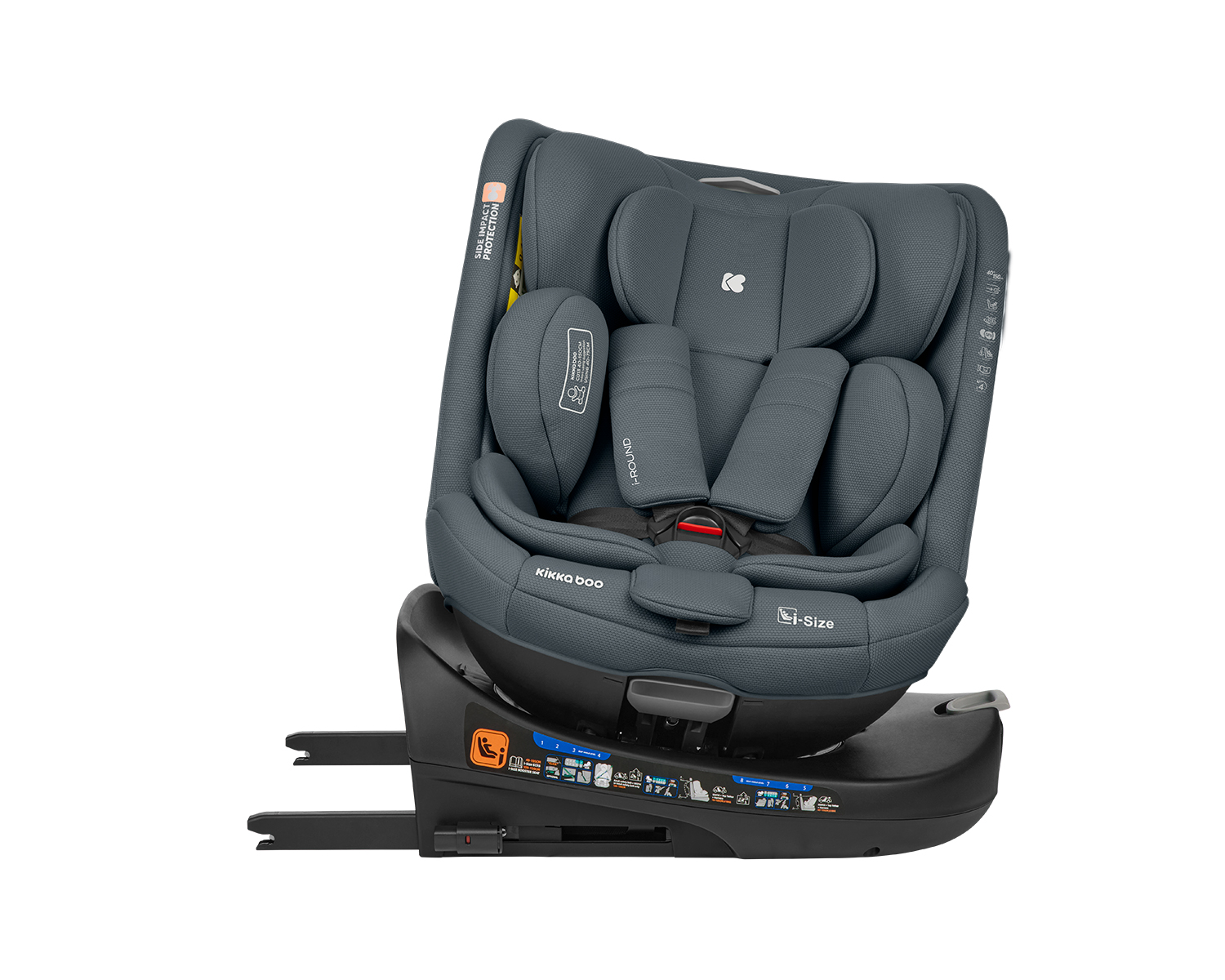 Стол за кола 40-150 см i-Round i-SIZE Dark Grey