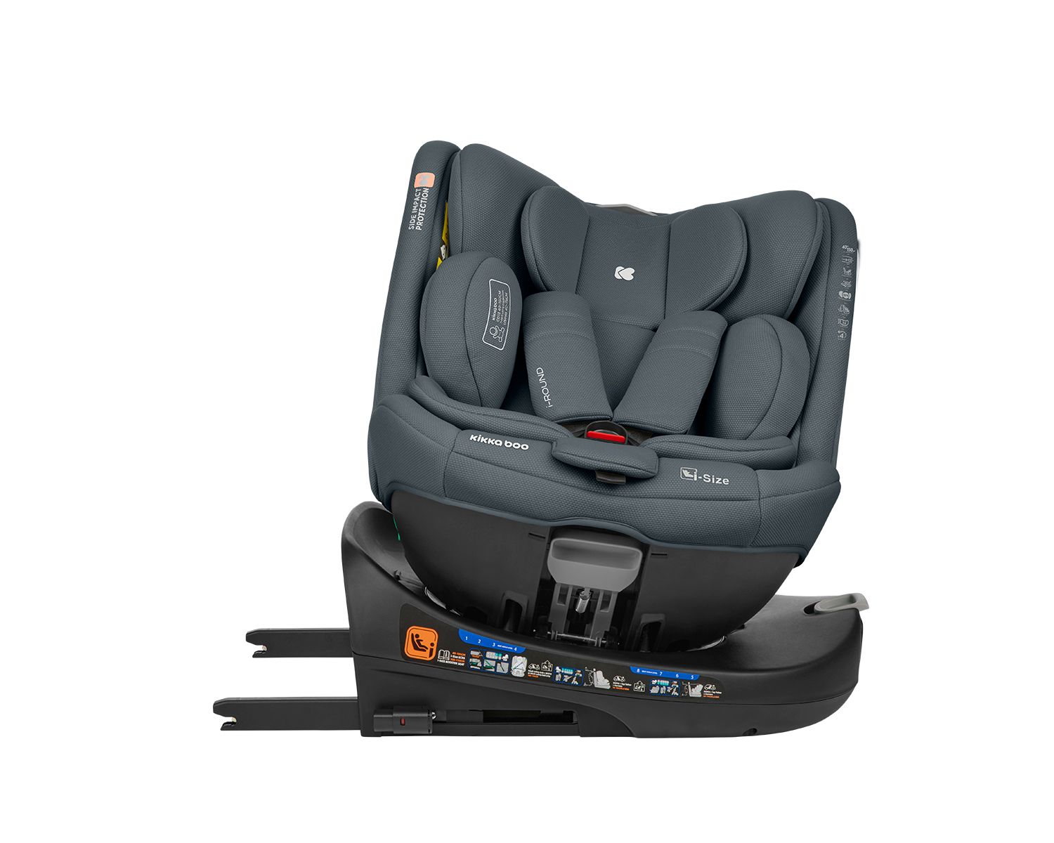 Стол за кола 40-150 см i-Round i-SIZE Dark Grey
