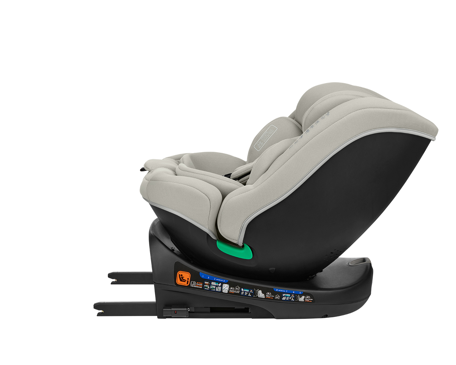 Стол за кола 40-150 см i-Round i-SIZE Light Grey