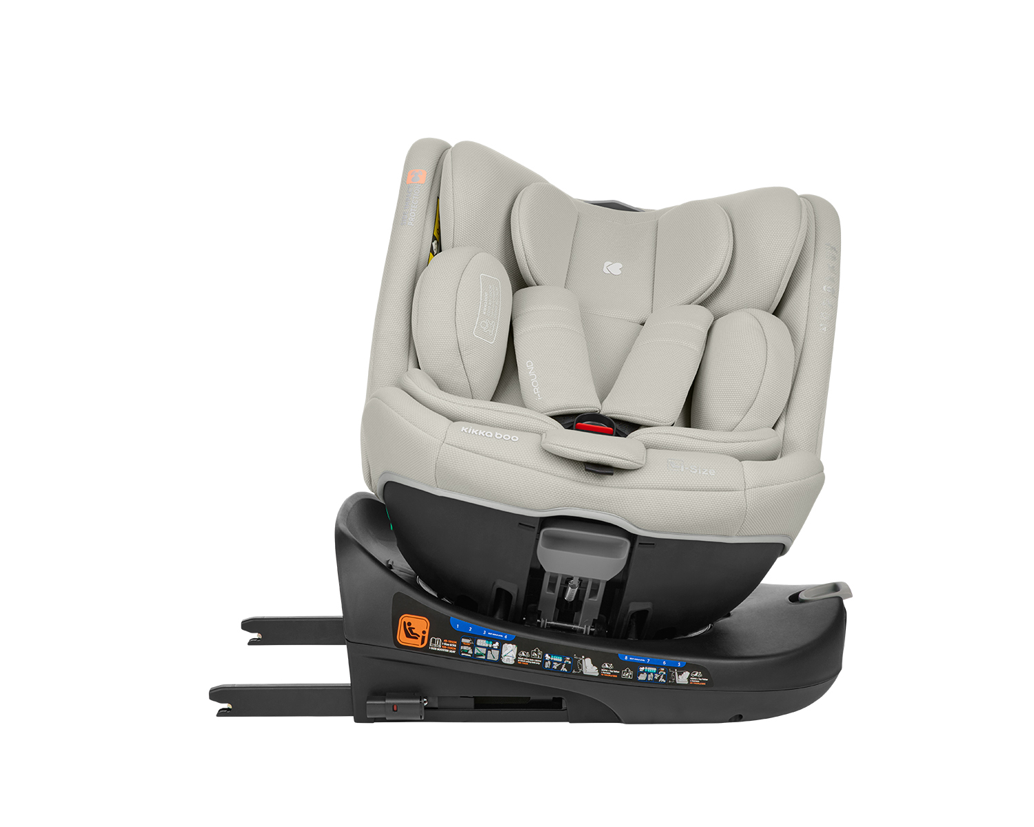 Стол за кола 40-150 см i-Round i-SIZE Light Grey