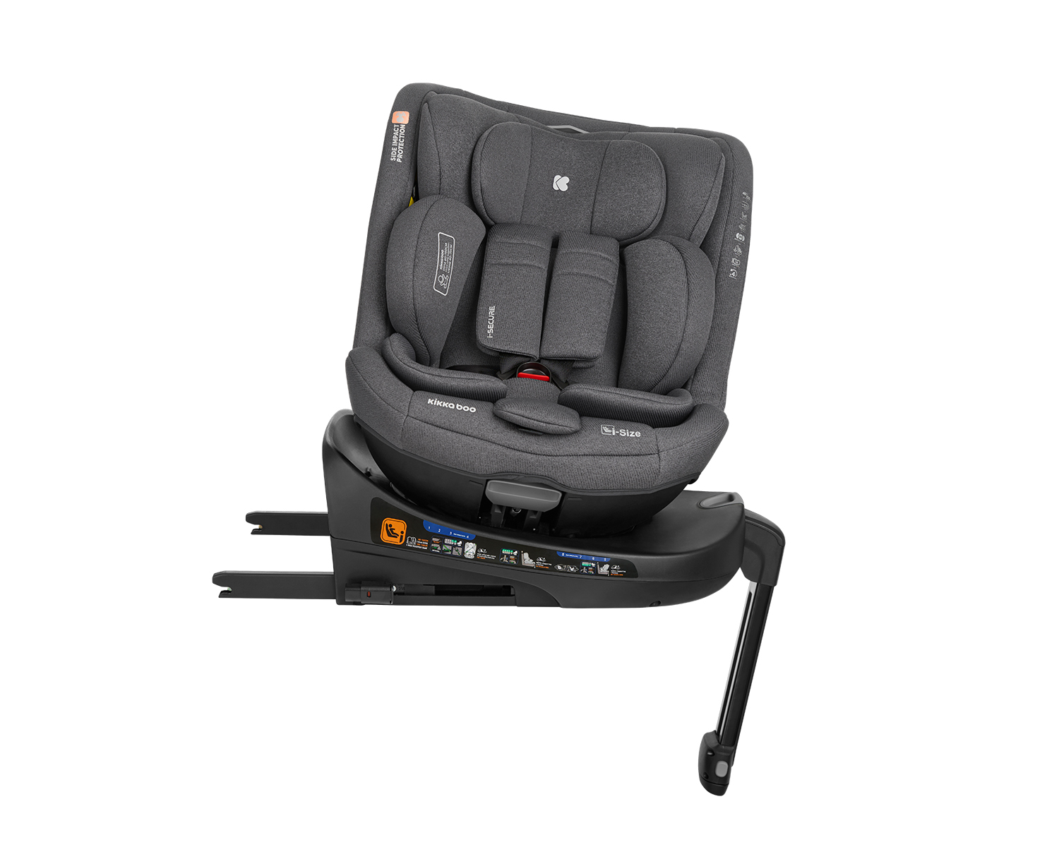 Стол за кола 40-150 см i-Secure i-SIZE Dark Grey