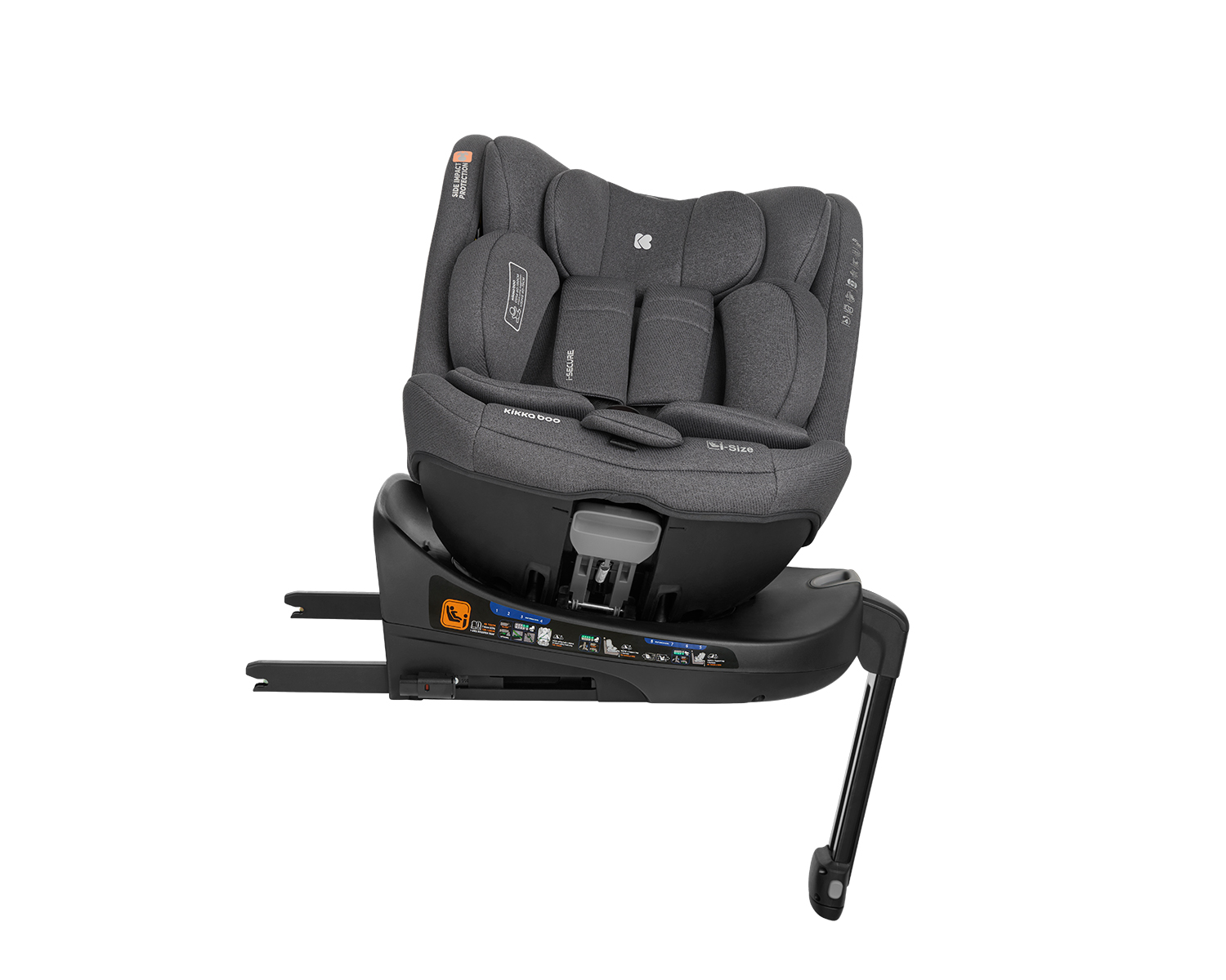 Стол за кола 40-150 см i-Secure i-SIZE Dark Grey