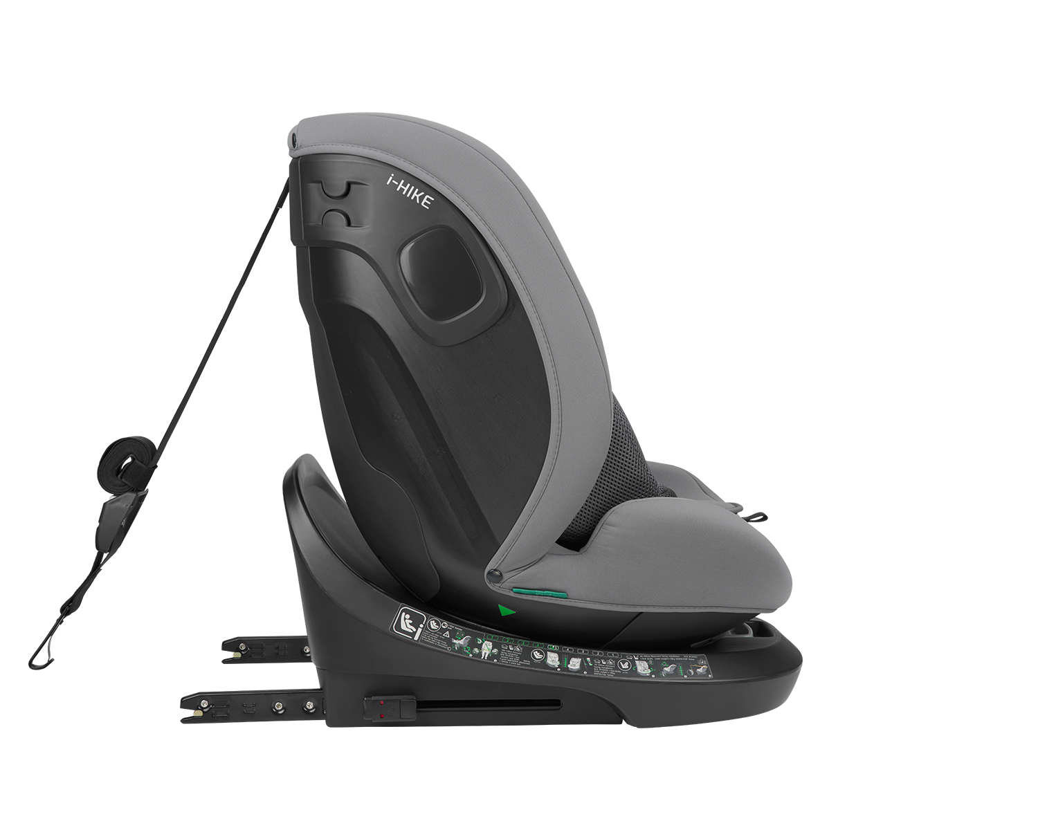 Стол за кола 40-150 см i-Hike i-SIZE Light Grey 2025