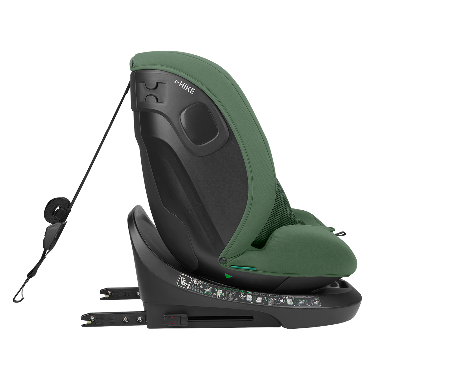 Стол за кола 40-150 см i-Hike i-SIZE Army Green 2025