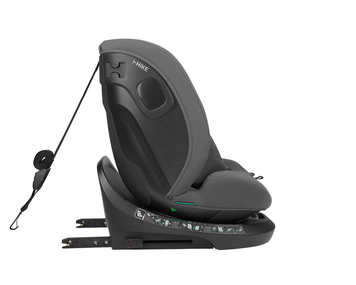 Стол за кола 40-150 см i-Hike i-SIZE Dark Grey 2025