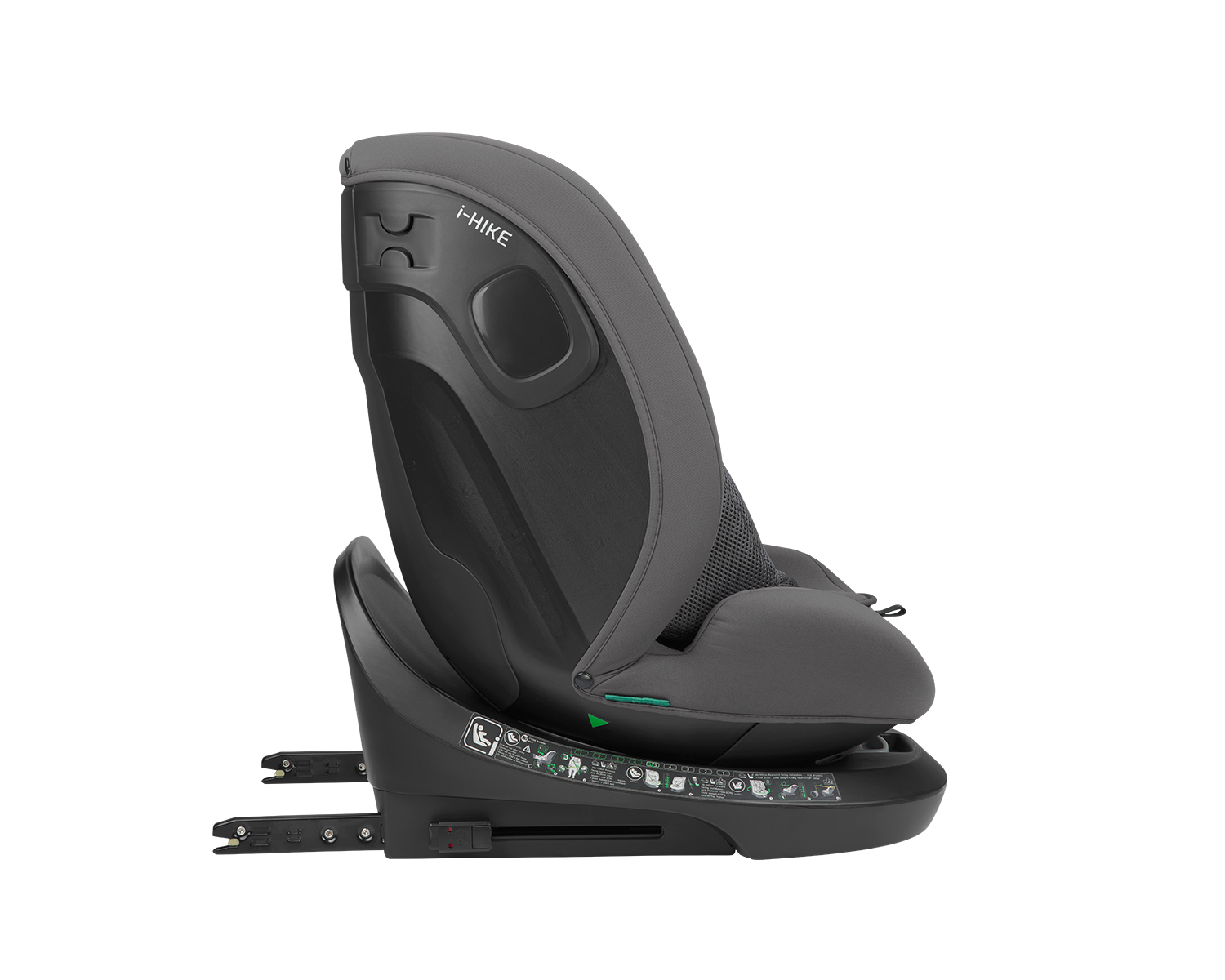Стол за кола 40-150 см i-Hike i-SIZE Dark Grey 2025