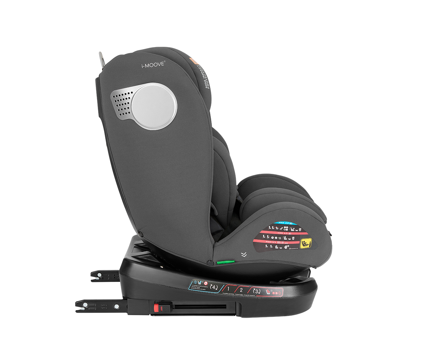 Стол за кола 40-150 см i-Moove 2 i-SIZE Dark Grey