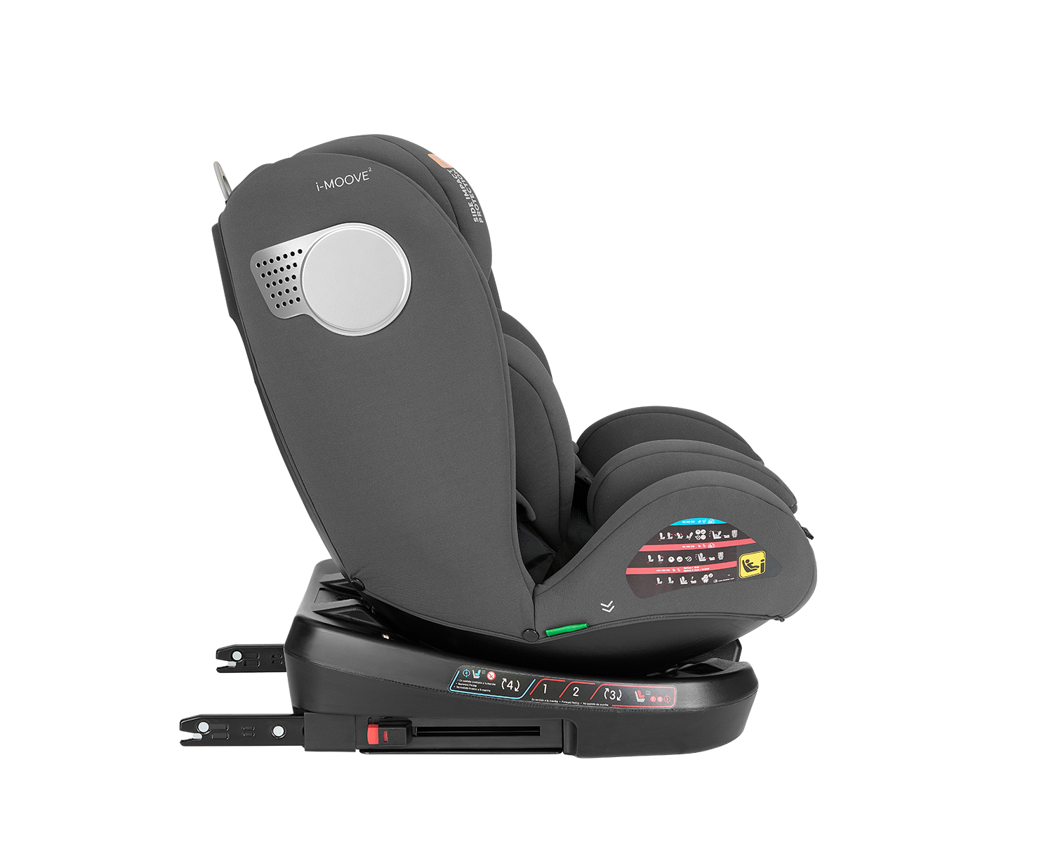 Стол за кола 40-150 см i-Moove 2 i-SIZE Dark Grey