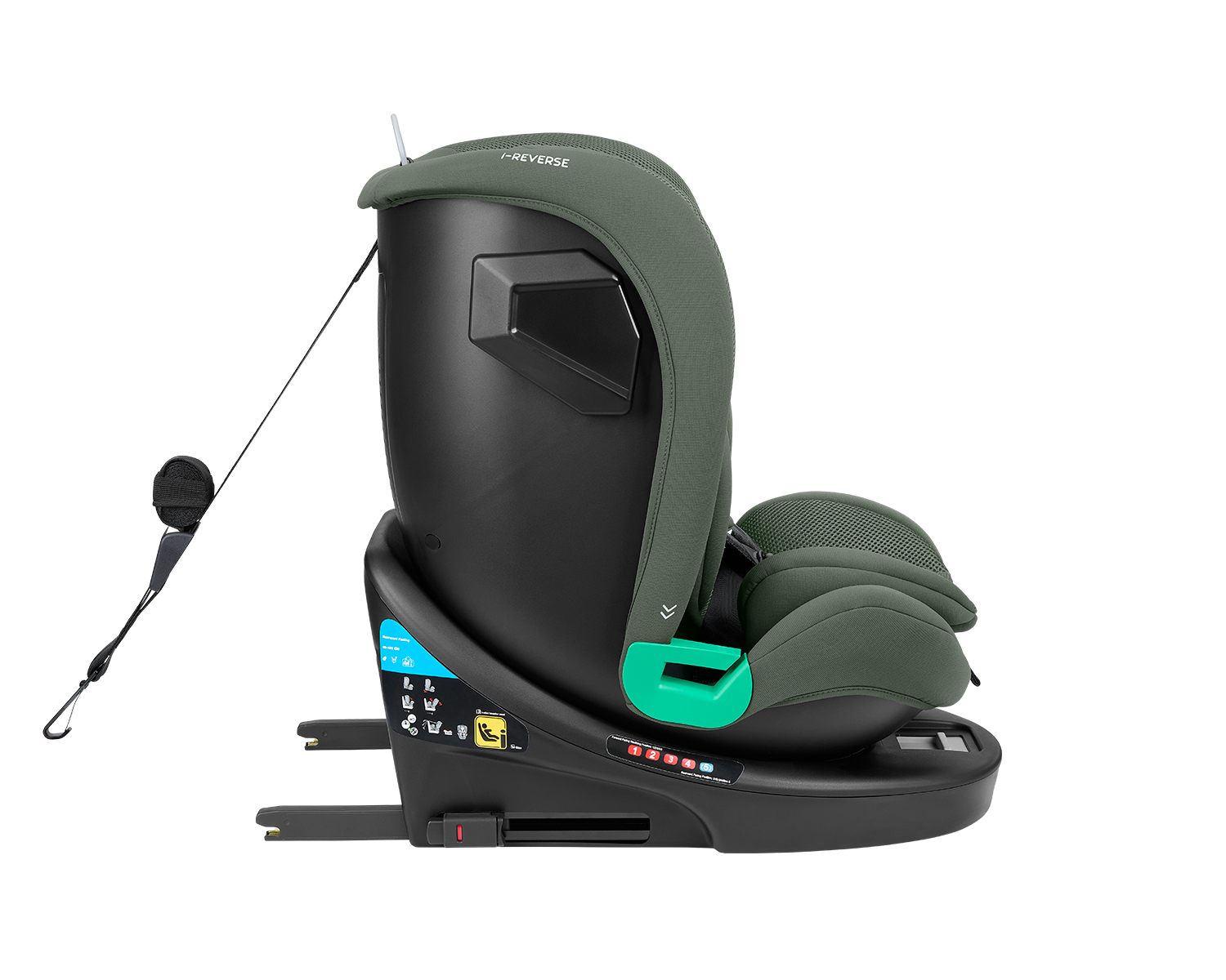 Стол за кола 40-150 см i-Reverse i-SIZE Army Green