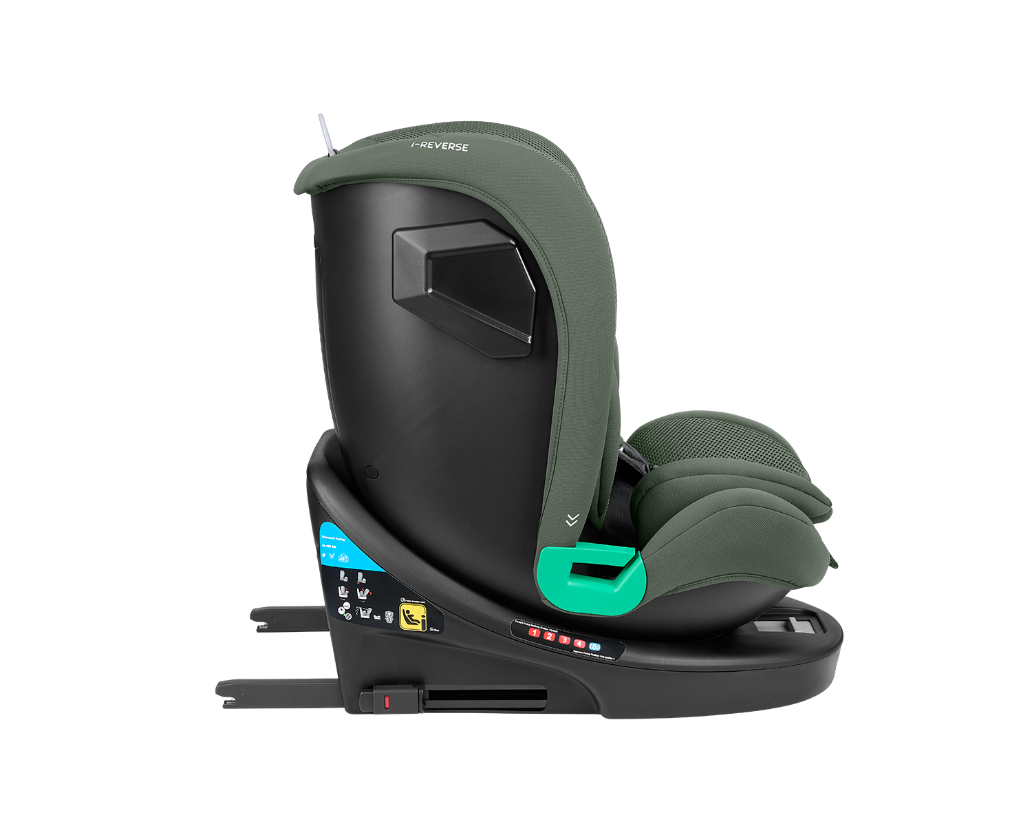 Стол за кола 40-150 см i-Reverse i-SIZE Army Green