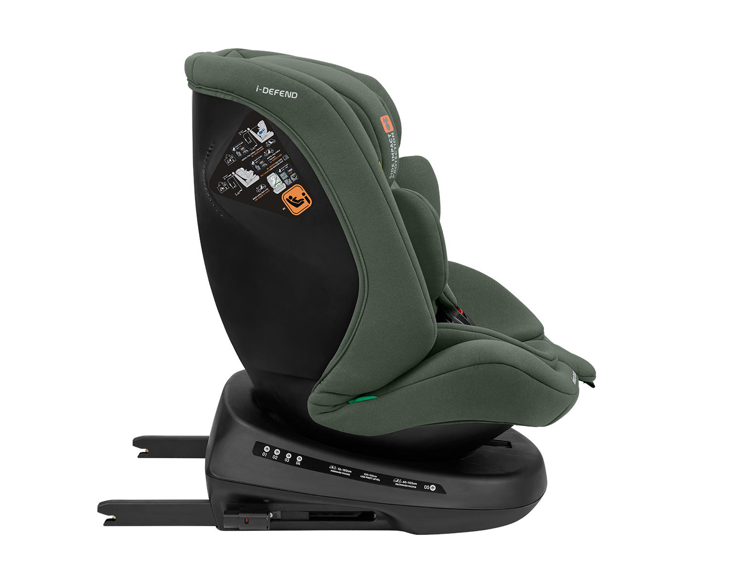 Стол за кола 40-150 см i-Defend i-SIZE Army Green