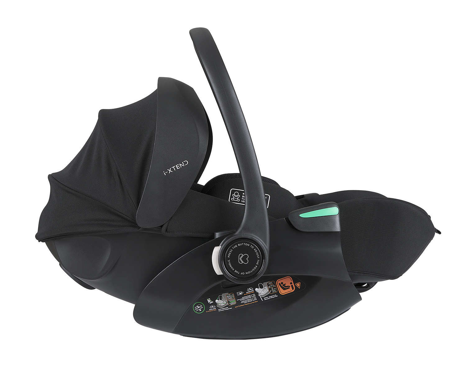 Стол за кола 40-87 см i-Xtend i-SIZE Black