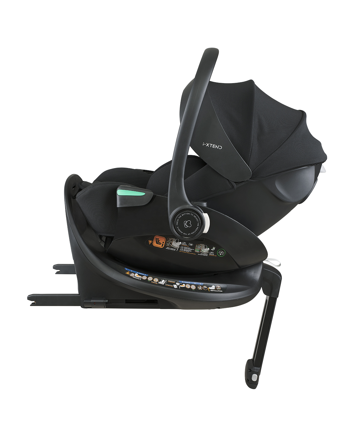 Стол за кола 40-87 см i-Xtend i-SIZE Black