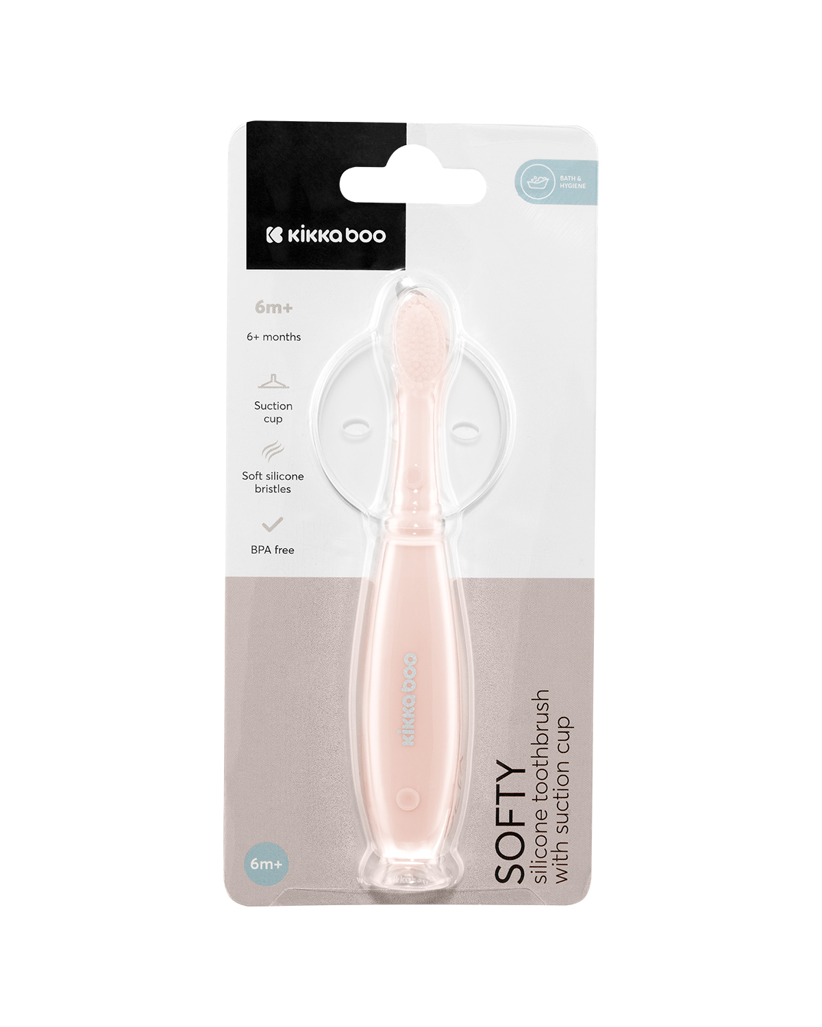 Четка силиконова за зъби Softy Pink