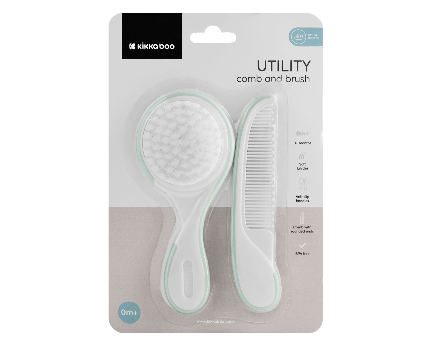 Гребен и четка Utility Mint