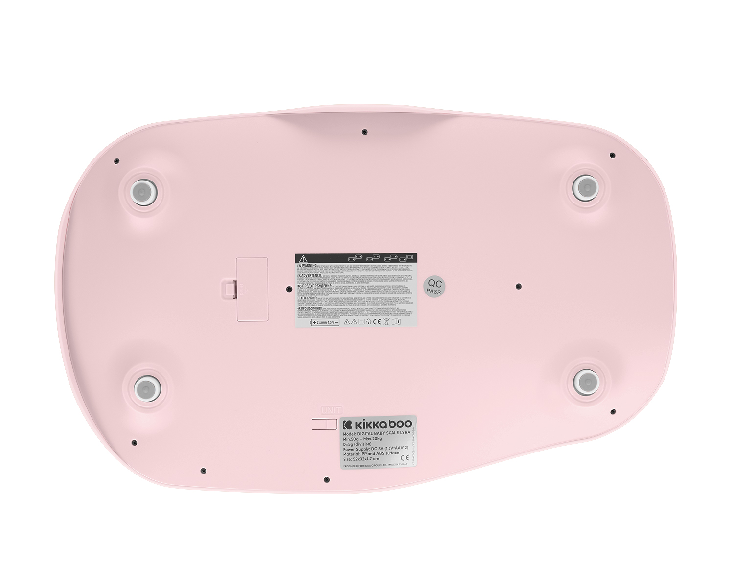 Цифрова везна за бебета Lyra Pink