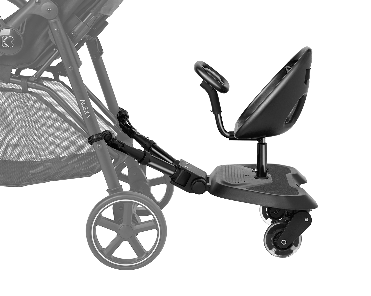 Борд за количка със седалка Ally XL Black