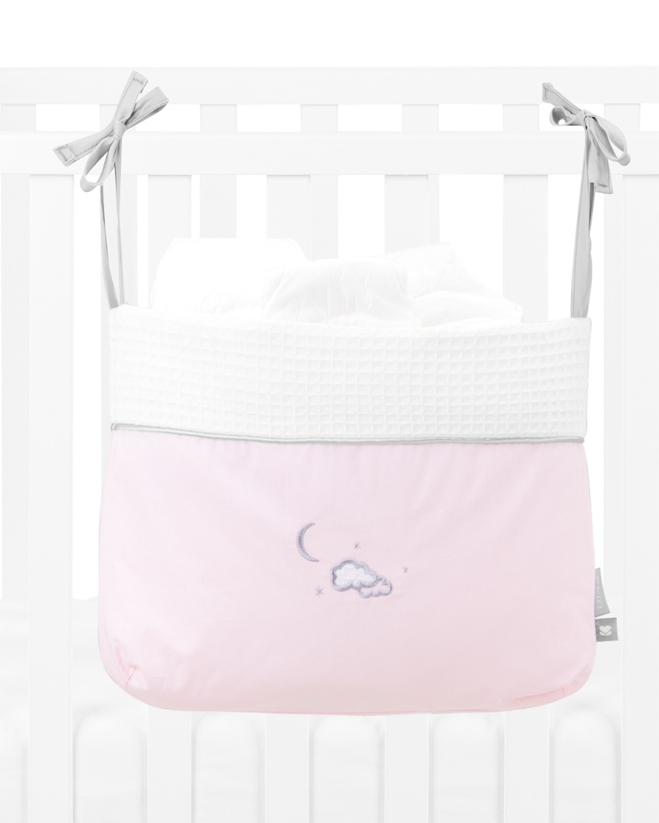 Кош за памперси с връзки Dream Big Pink