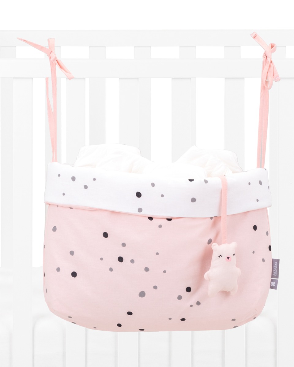 Кош за памперси с връзки Bear with me Pink