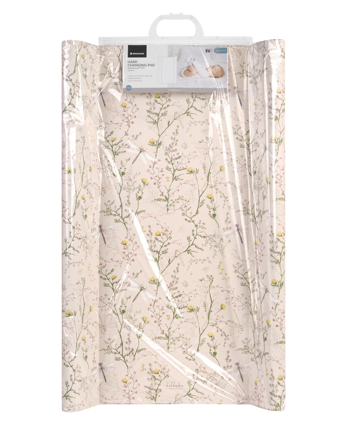 Твърда PVC подложка за повиване 50х80см Secret Garden Beige