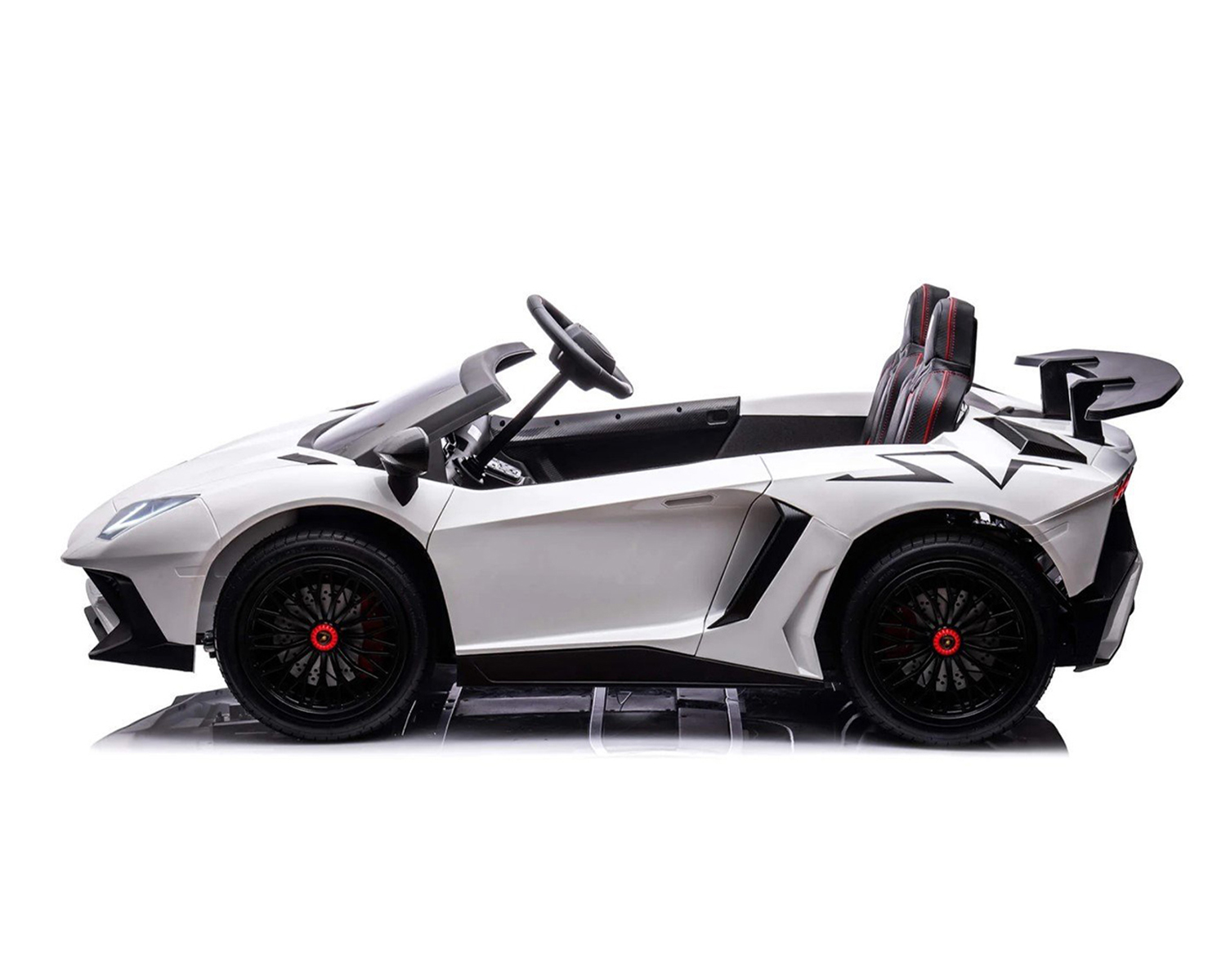 Акумулаторна кола Licensed Lamborghini Aventador SVJ White + батерия 24V/10AH