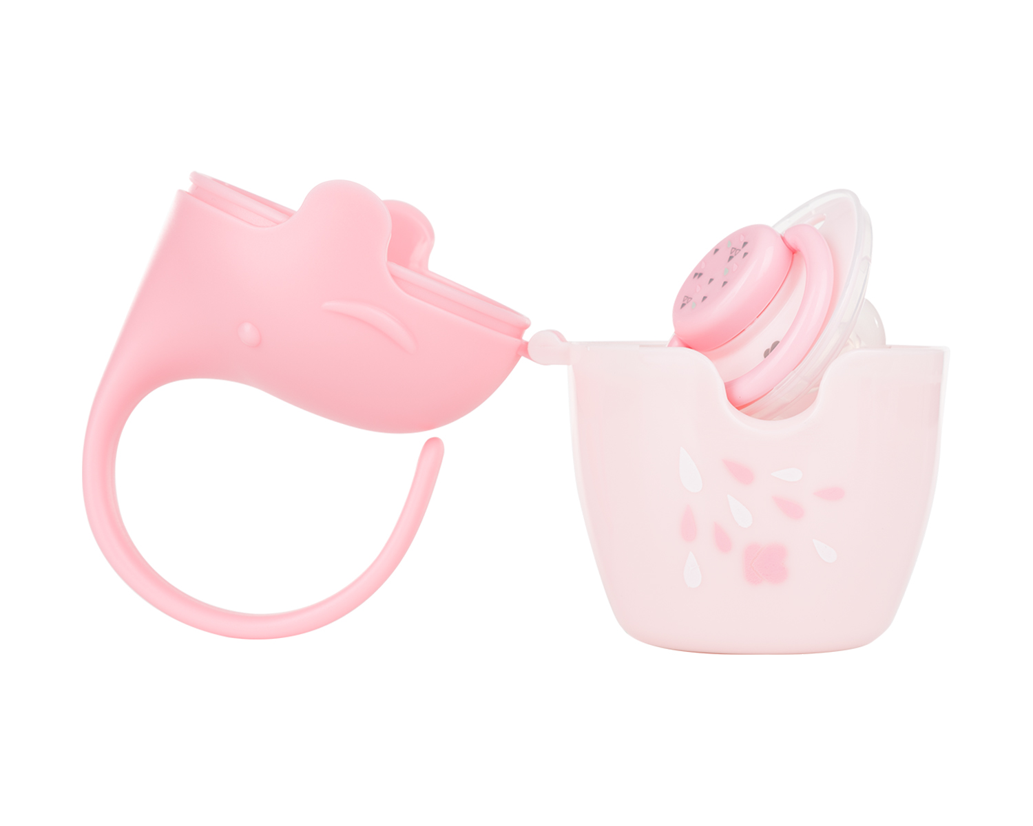Кутия за залъгалка Elephant Pink