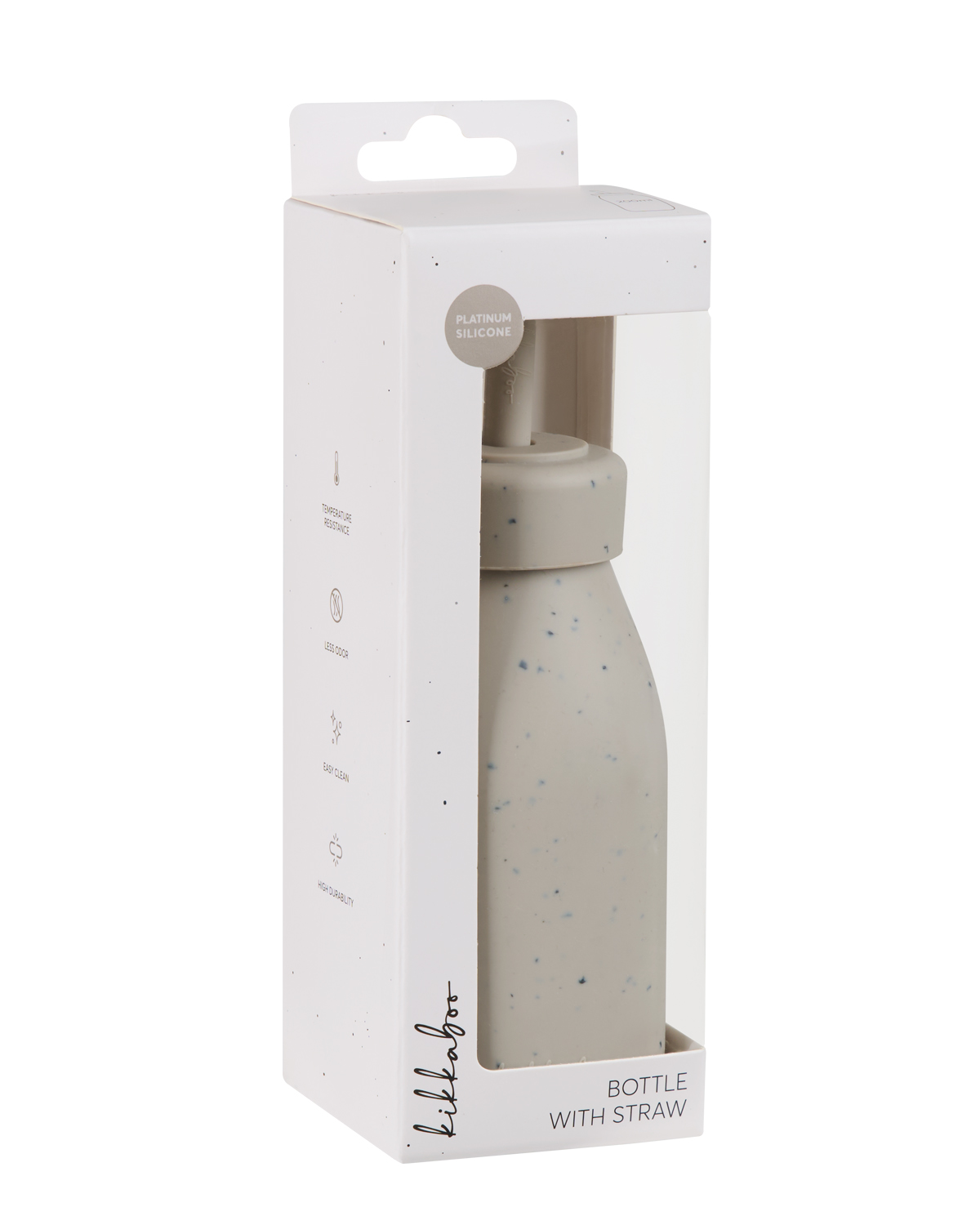 Шише със сламка Platinum Silicone Sand