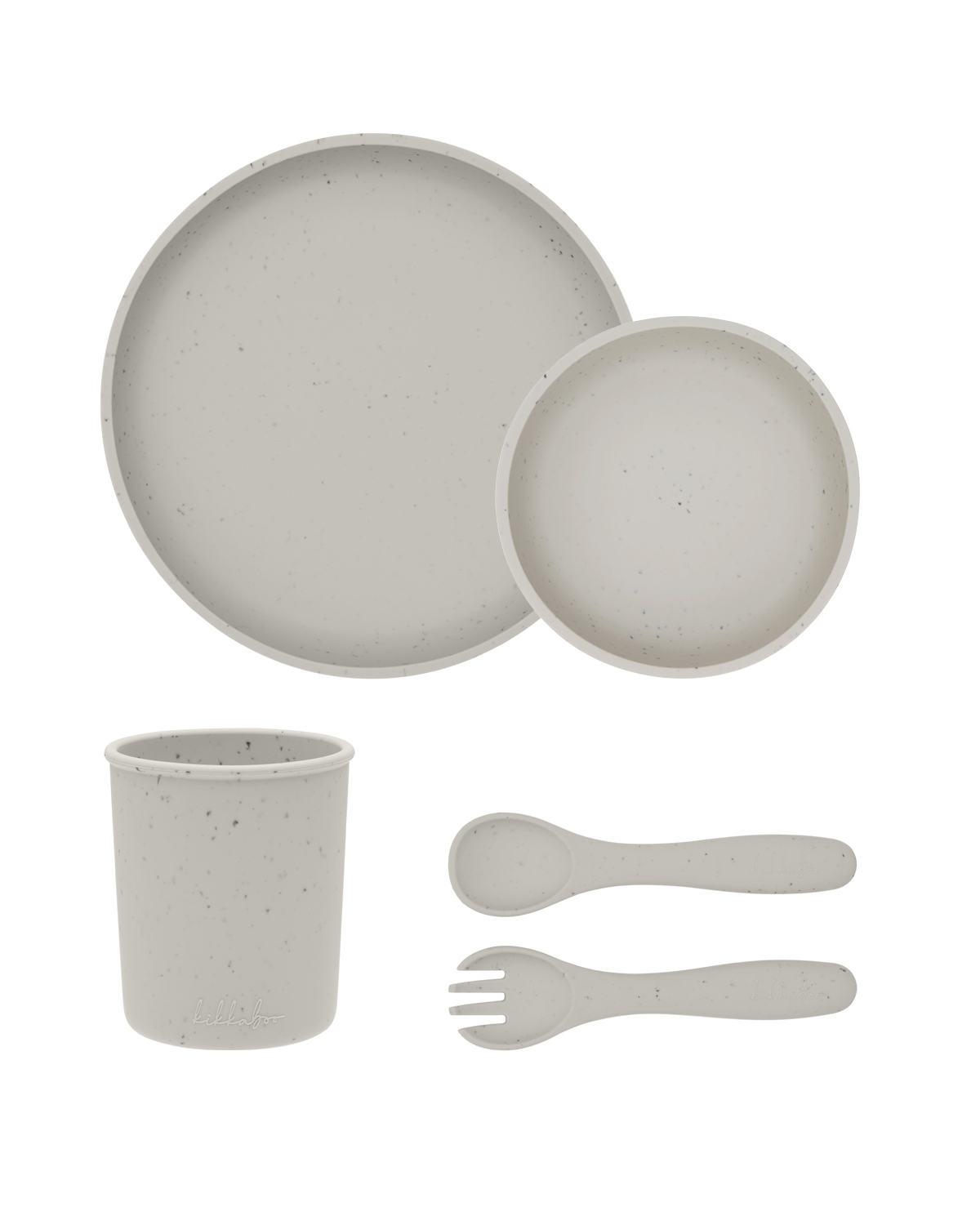 Сет за хранене 5 части Platinum Silicone Sand