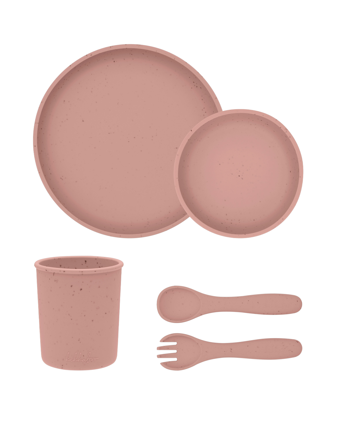 Сет за хранене 5 части Platinum Silicone Blush