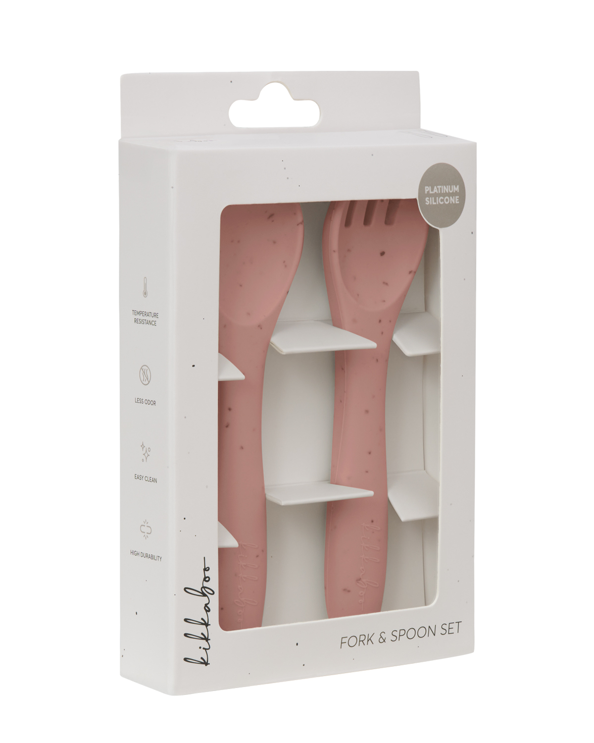 Сет вилица и лъжица Platinum Silicone Blush