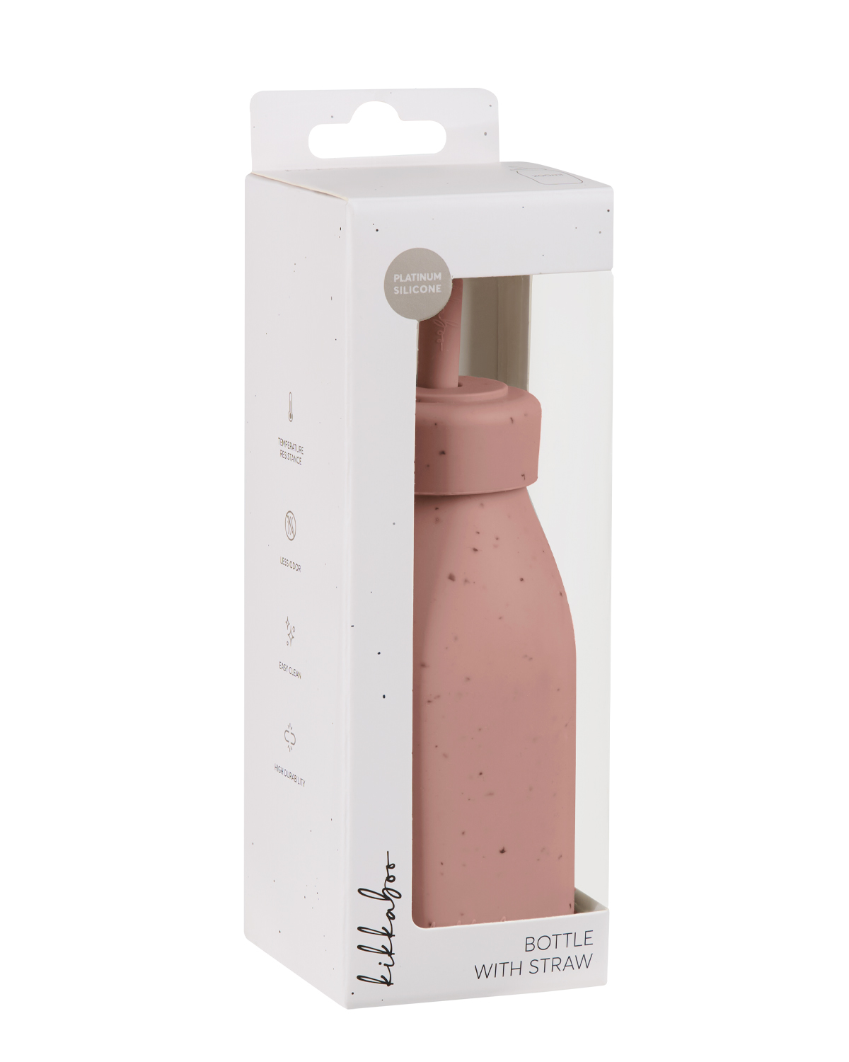 Шише със сламка Platinum Silicone Blush
