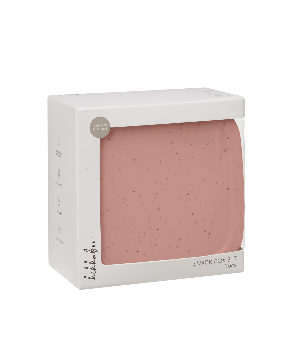 Сет кутии за храна 3 бр Platinum Silicone Blush
