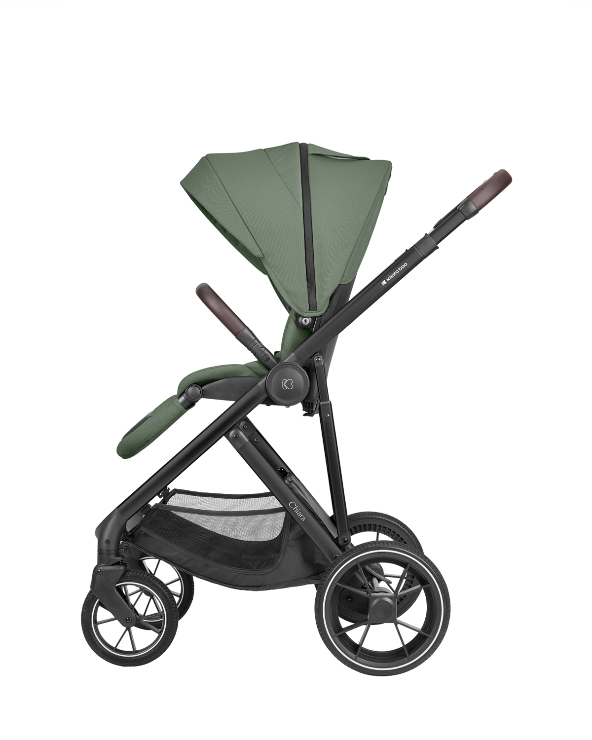 Комбинирана количка 3в1 с кош за новородено Chiara Army Green