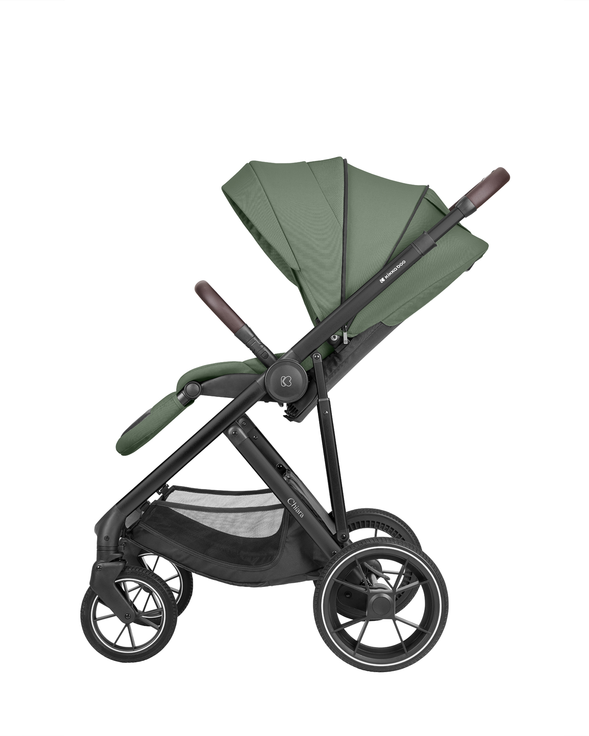 Комбинирана количка 3в1 с кош за новородено Chiara Army Green
