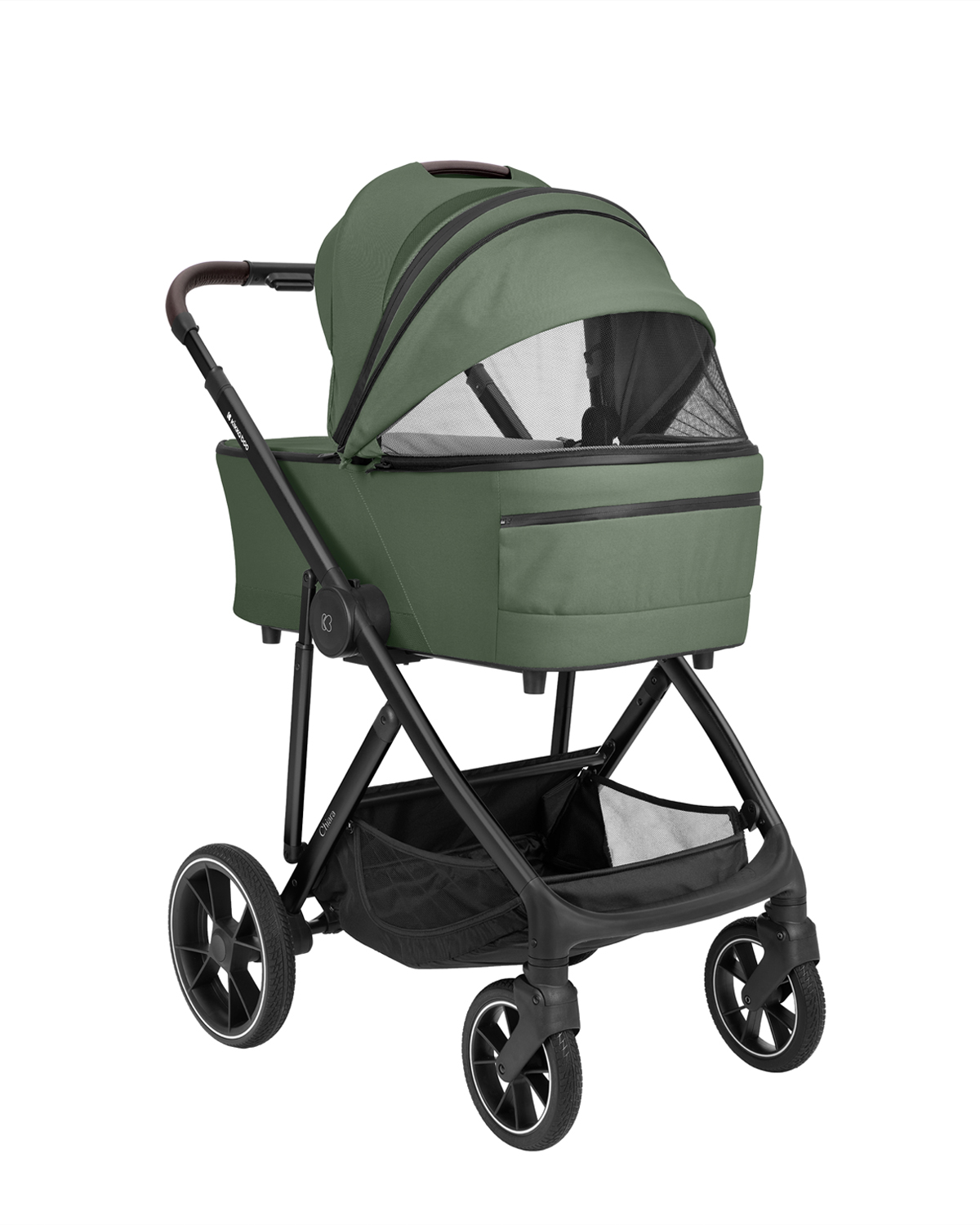 Комбинирана количка 3в1 с кош за новородено Chiara Army Green