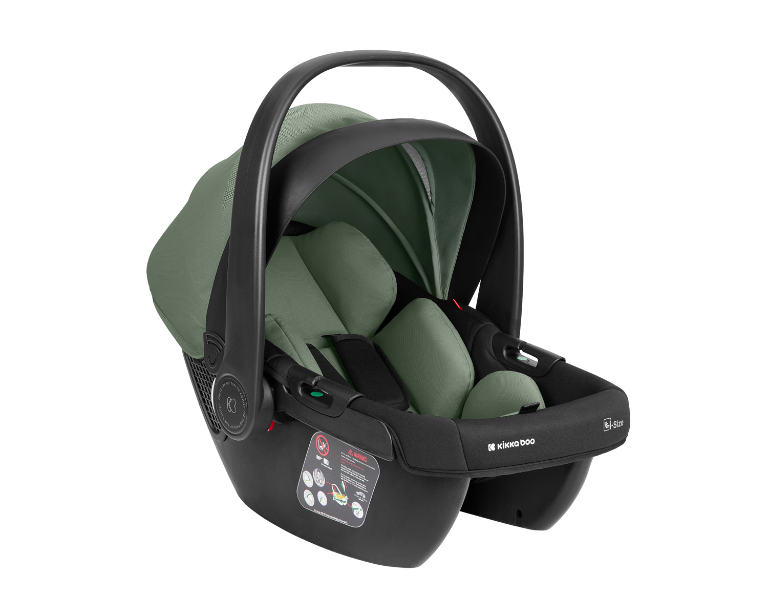 Комбинирана количка 3в1 с кош за новородено Chiara Army Green