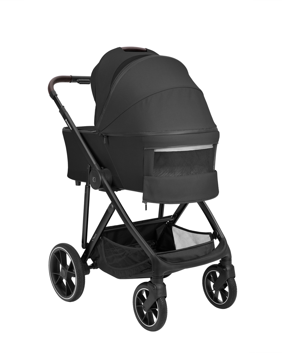 Комбинирана количка 3в1 с кош за новородено Chiara Black