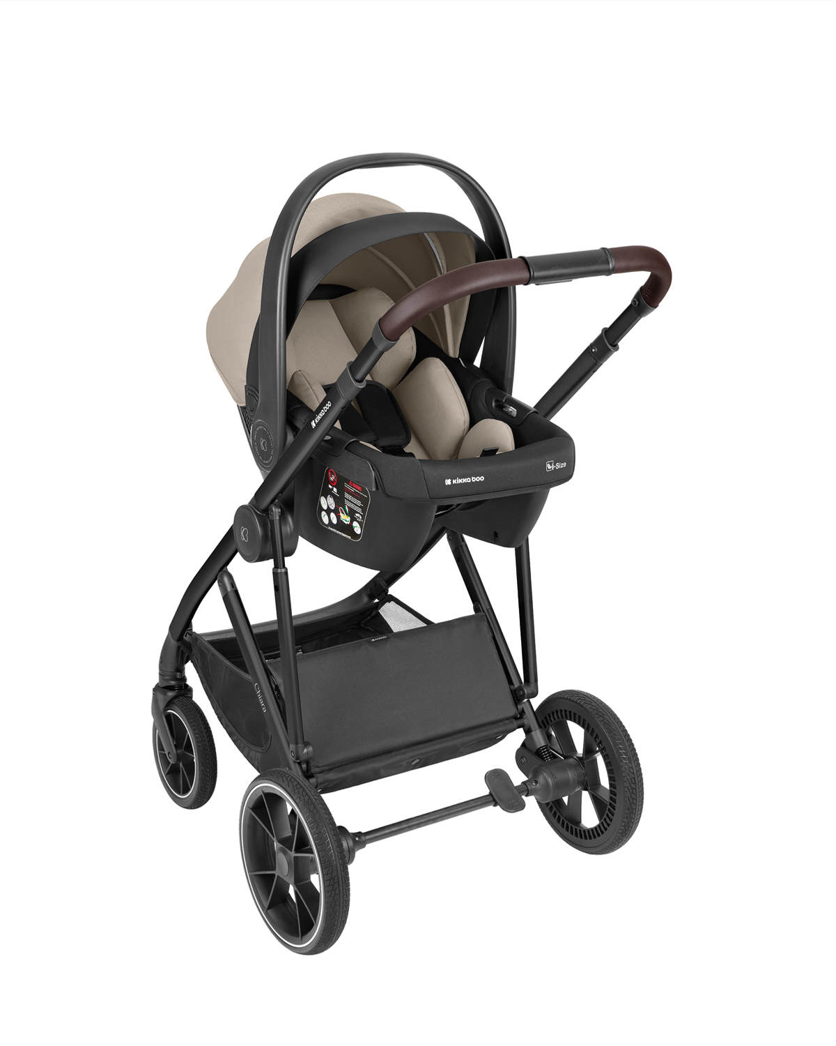 Комбинирана количка 3в1 с кош за новородено Chiara Beige