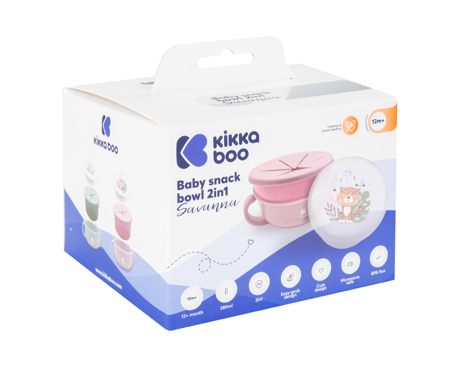 Купа за снак 2в1 Savanna Pink