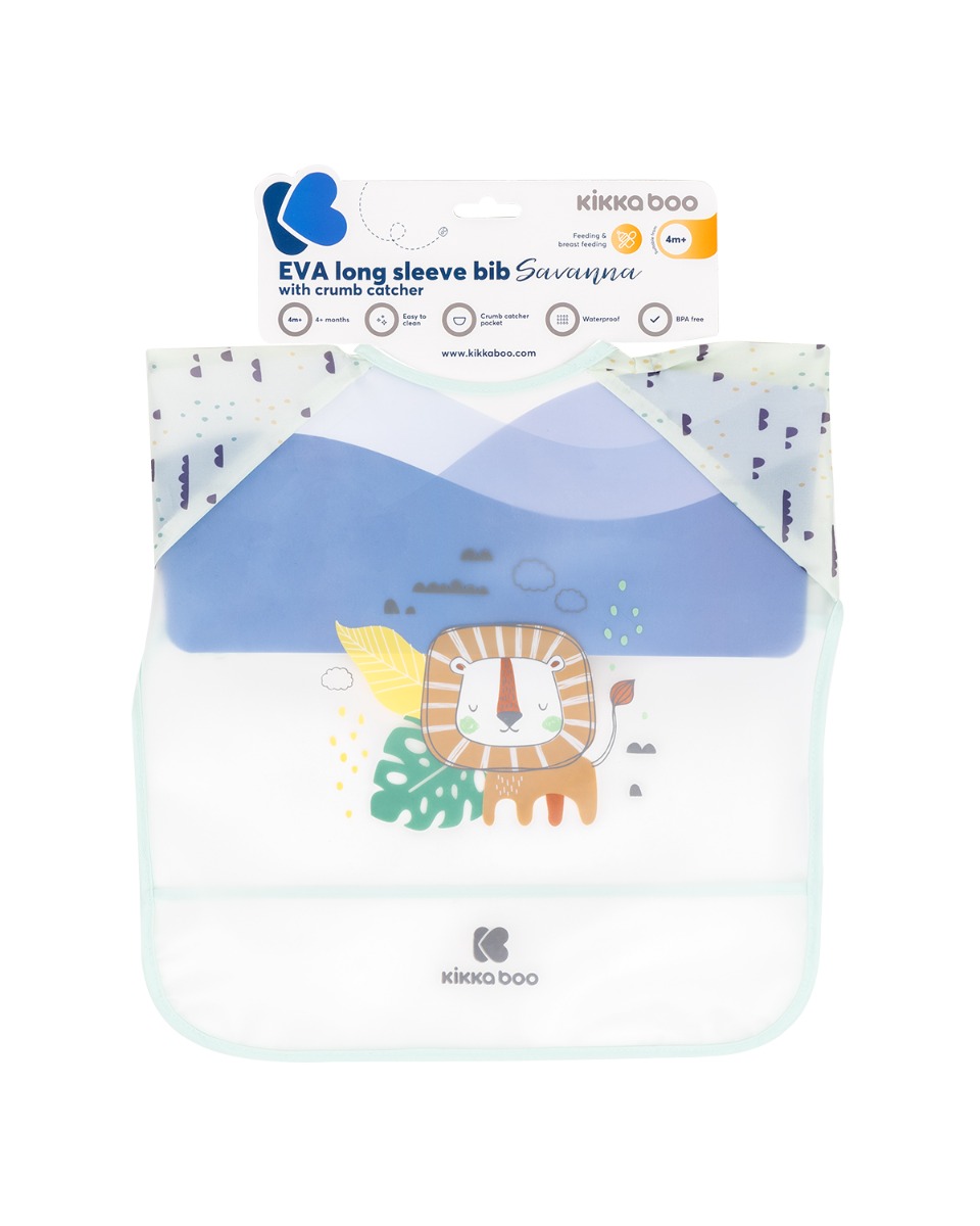 Непромокаем лигавник с ръкави и джоб Savanna Mint