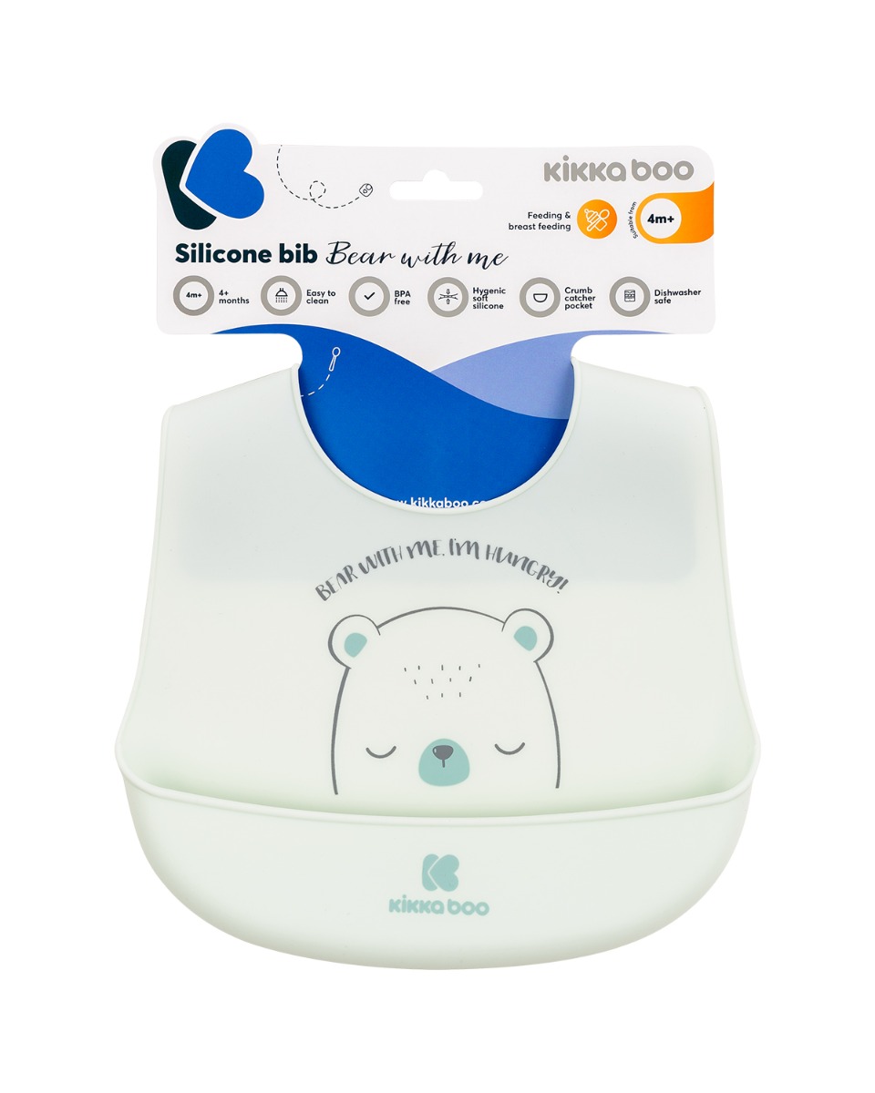 Лигавник силиконов Bear with me Mint