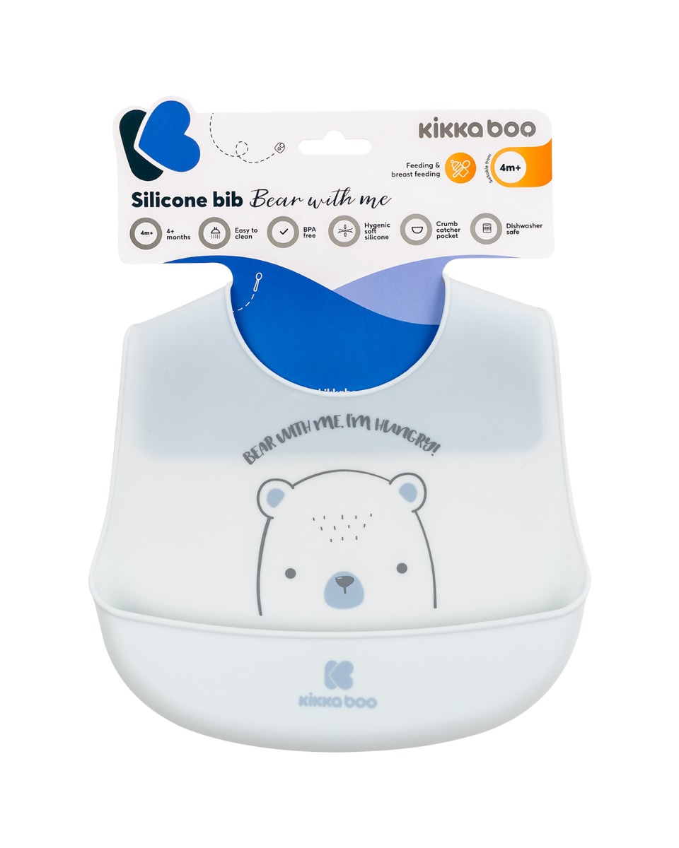 Лигавник силиконов Bear with me Blue