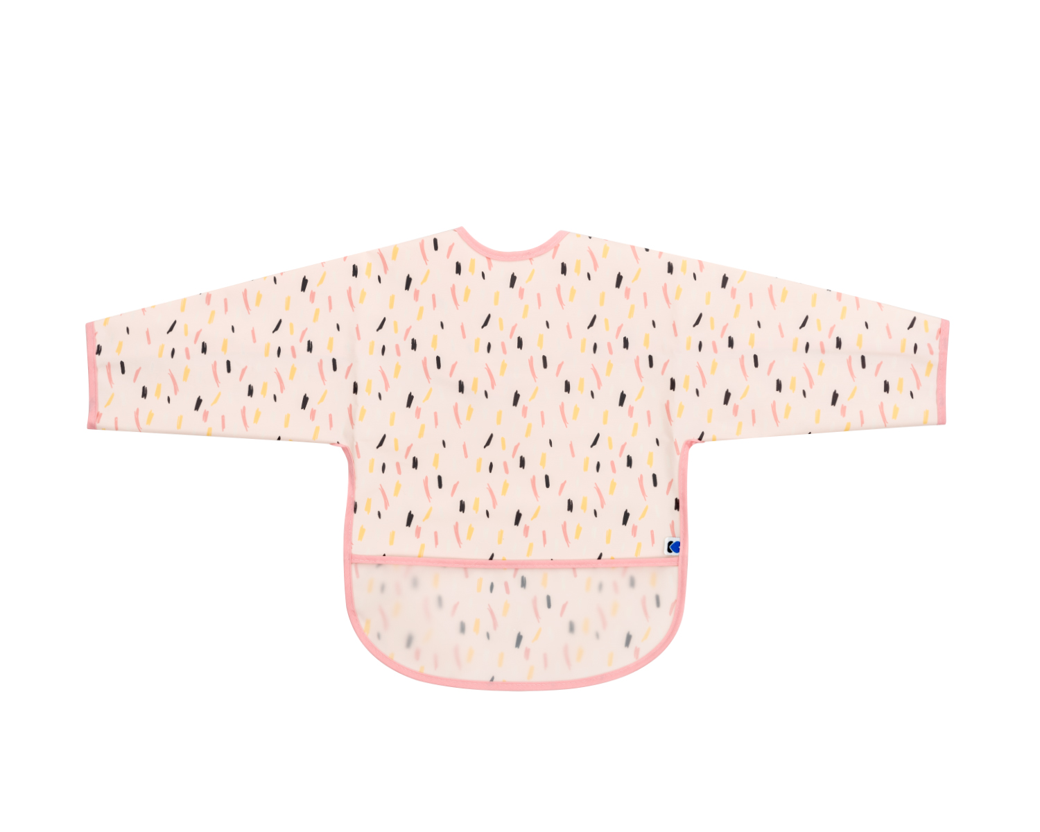 Непромокаем лигавник с ръкави и джоб Arty Pink Pattern