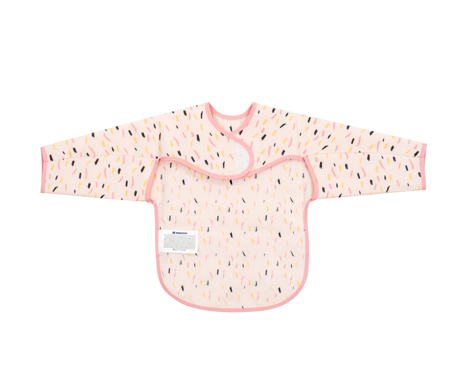 Непромокаем лигавник с ръкави и джоб Arty Pink Pattern