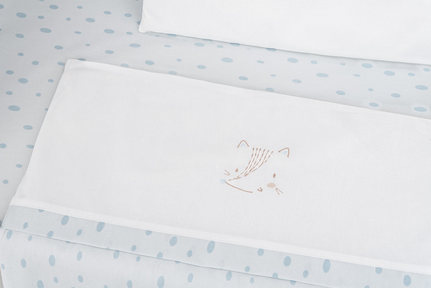 Бебешки спален комплект за мини-кошара 5ч Little Fox