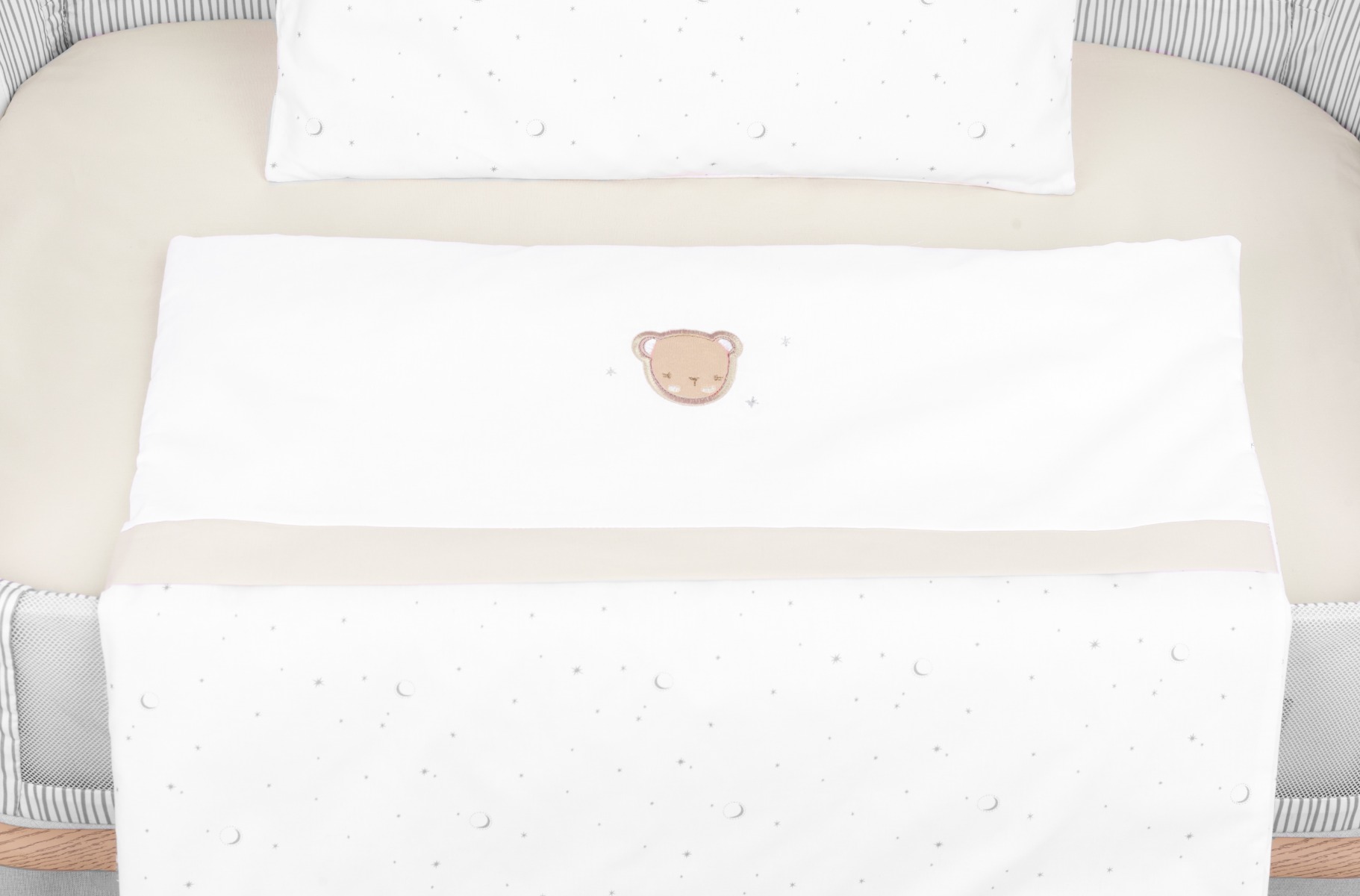 Бебешки спален комплект за мини-кошара 5ч Dream Big Beige